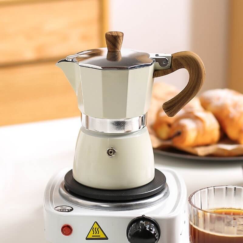 Stovetop Mini 2 Cup Moka Pot Double Head Stainless Steel Mocha Coffee Pot  Great Flavored Italian Style Espresso Delicious Coffee Maker